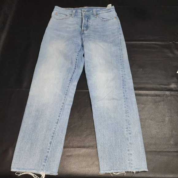 Levi's Womens Straight Leg Button Fly Jeans 28 - Picture 1 of 3